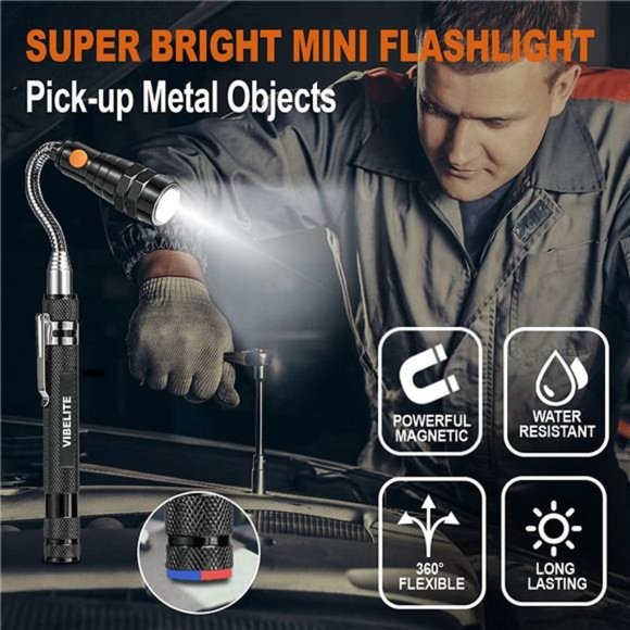 Telescoping Magnetic Pick Up Tool Kit, 360 Swivel Adjustable Mirror & Flexible - Picture 7 of 7